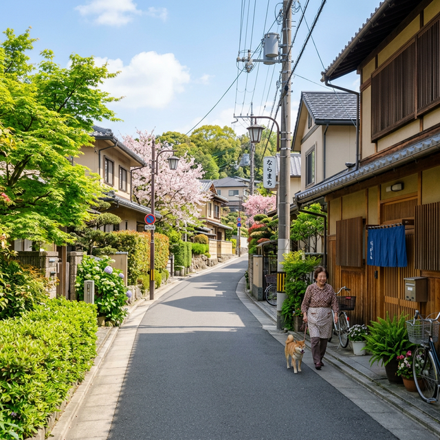 緑豊かで閑静な住宅街
